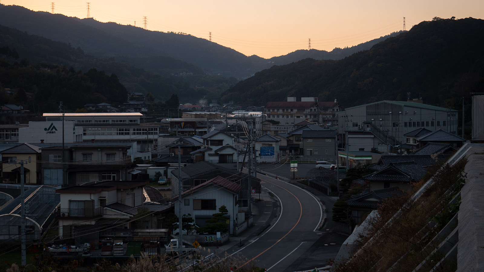 西ノハナの夕暮れ