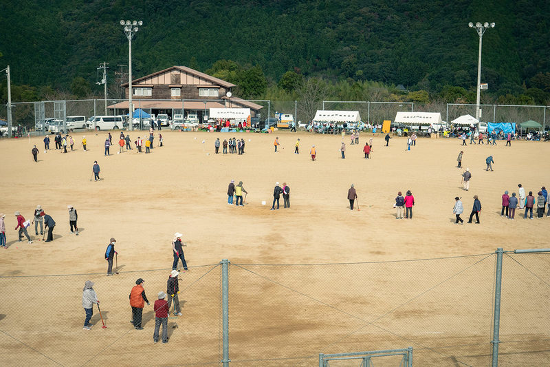 日曜のゲートボール大会＆しゃくなげ市