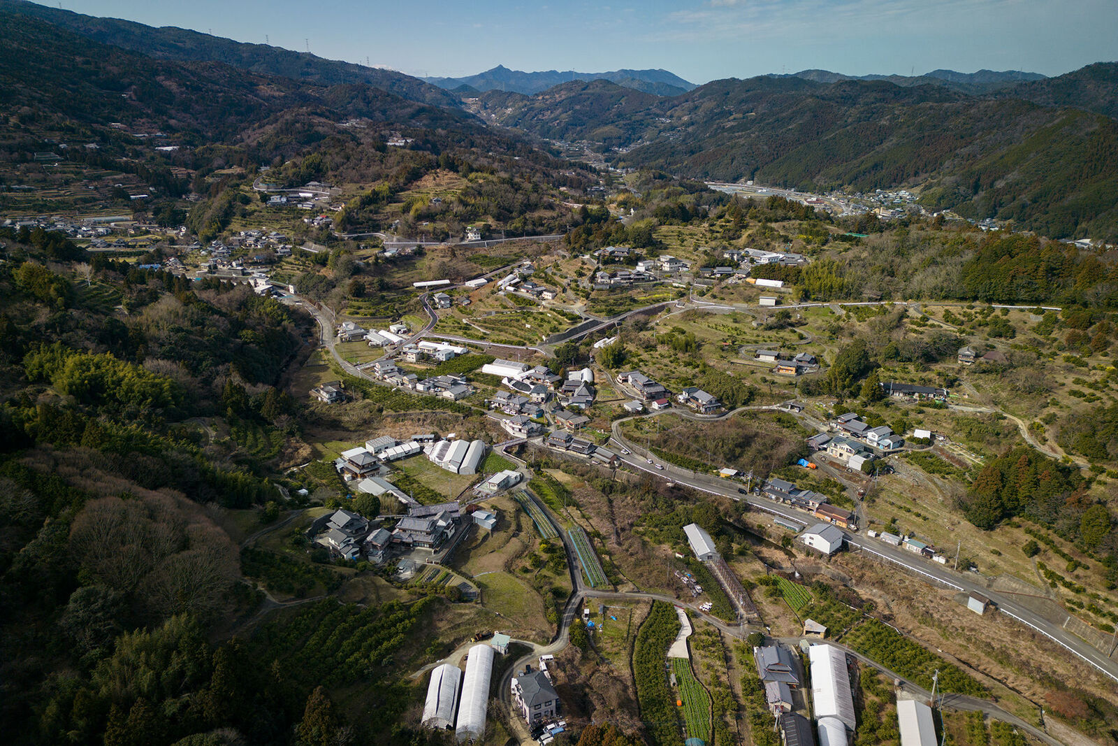 丸田地区を上空から