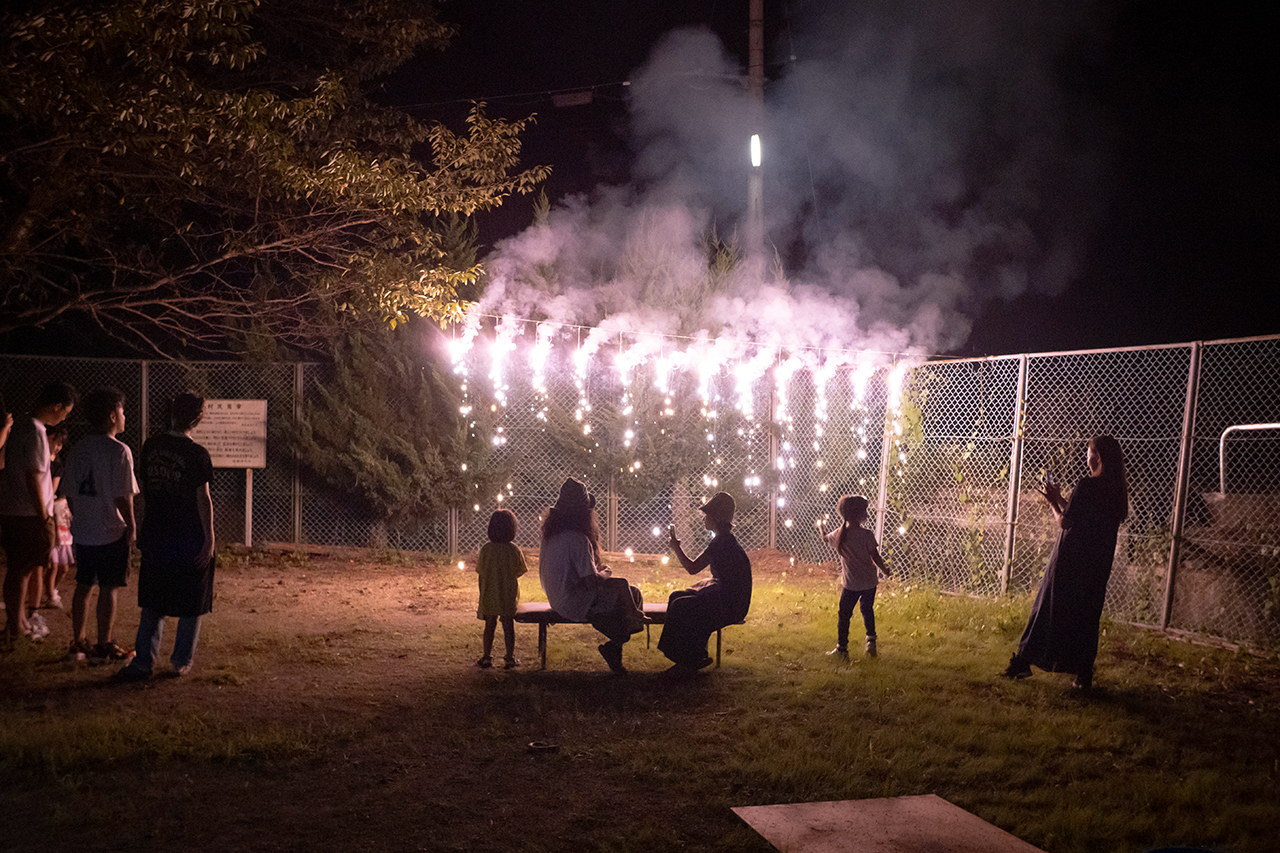 嵯峨地区 地域の小さな花火大会