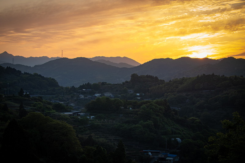 村の場所 東山の高台
